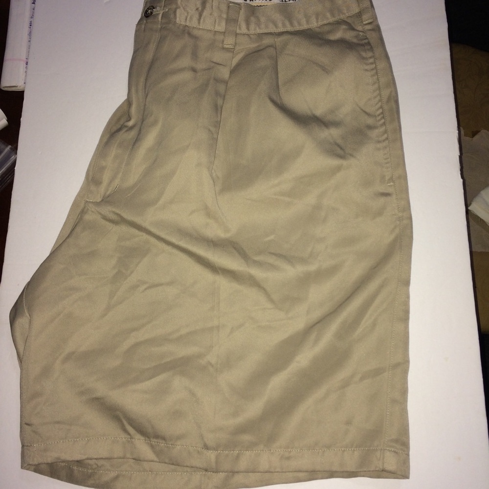 Grand slam 44 khaki men’s dress pleated shorts